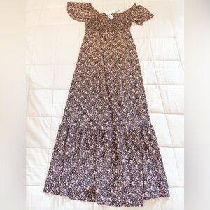 NWT Malia Maternity Maxi Woven Dress, Size Small